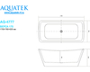 Aquatek Верса AQ-4777 Ванна акриловая отдельностоящая 170x78, цвет: белый