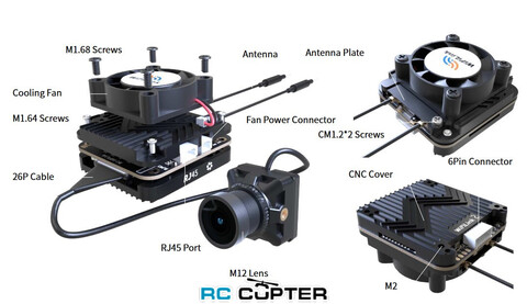 Цифровая FPV видеосистема RunCam WiFiLink2 (на основе OpenIPC), (FPV камера + видеопередатчик)