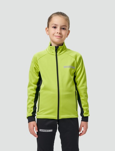 Детская лыжная куртка Nordski Jr. Core lime-black