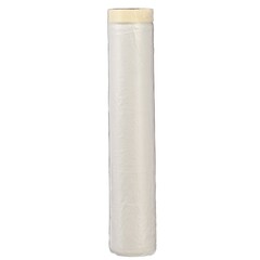 Пленка защитная с клейкой малярной лентой, прозрачная, HDPE, рулон 2,7х25м, толщина 8мкм (РемоКолор) 09-0-027