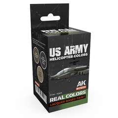 Набор красок AK Interactive Real Colors - US Army Helicopter Colors