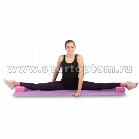Блок для йоги INDIGO (Цикламеновый) 22,8*15,2*7,6 см