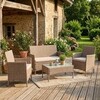 Лаунж/Lounge сет [диван+2кресла+столик+подушки] (мод.210013 А) серый