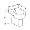 Geberit Renova 233010000 Биде напольное, белый