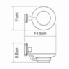 WasserKRAFT Oder K-3029 Мыльница, цвет: хром