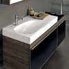 Geberit Citterio 500.562.JJ.1 Тумба для раковины 118.4x55.4x50.4см, черный / глянцевое стекло, темный дуб / меламин, структура дерева