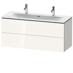 Duravit L-Cube LC630902222 Тумба подвесная под раковину, 2 ящика, 550x1220x481мм, цвет White High Gloss фото
