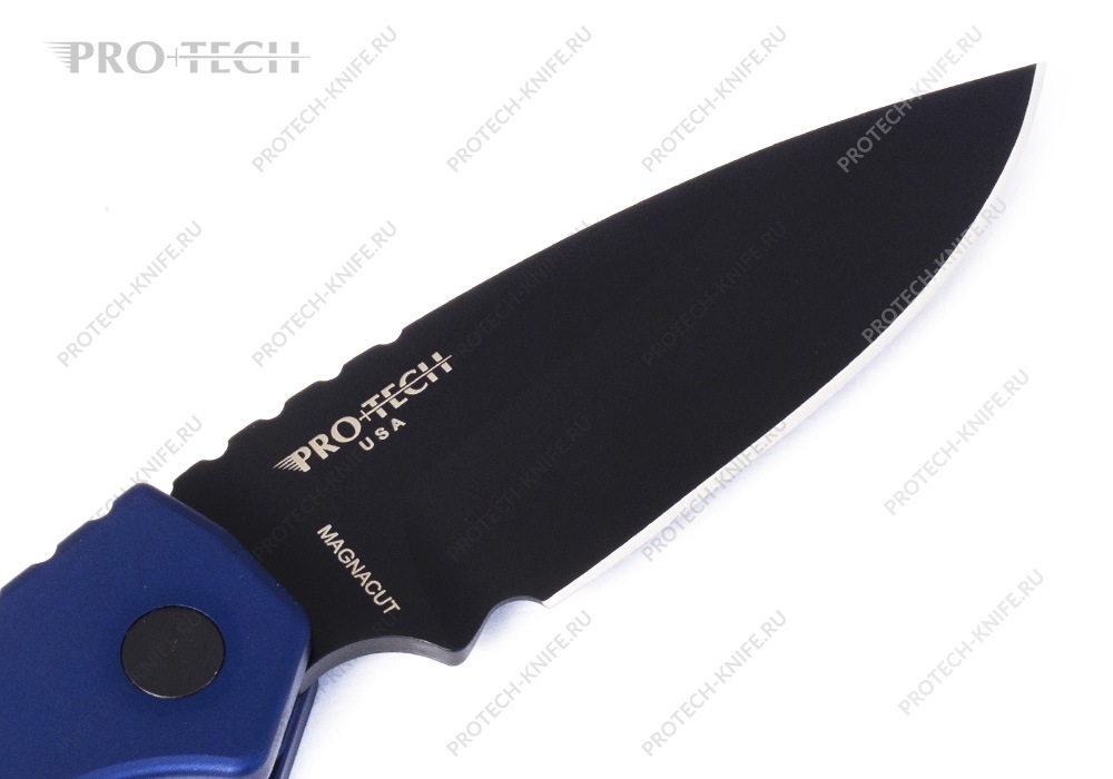 Нож Pro-Tech Strider PT Plus Smooth Midnight Blue Handles Abalone Magnacut - фотография 