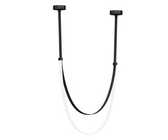 07689A-150,19 Подвес Лирд черный h150 (длина ремня 300см) Led 70W (4000K). ТМ Kink Light
