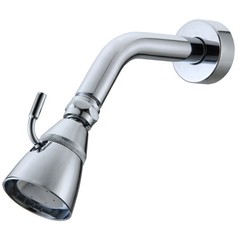 Kopfgescheit KG1431 DK01 Стационарный металлический (латунь) верхний душ с шаровым шарниром и регулировкой угла разбрызгивания. Хромированная поверхность. Держатель 150 мм в комплекте. Подключение 1/2