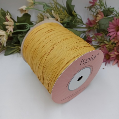 Рафия ISPIE 250 м Turmeric матовый 7496503
