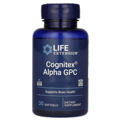 Life Extension Cognitex Alpha GPC , Альфа-ГФХ , 30 капсул