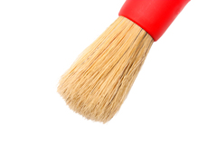 GlossWork Premium Detailing Brush Кисть с прорезиненной ручкой 27мм натуральный ворс белый