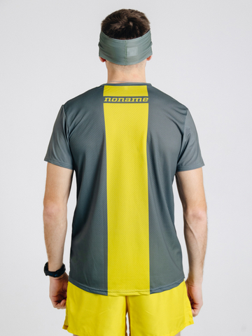 Спортивная тренировочная футболка Noname Miler T-Shirt SS 25 UX grey-yellow
