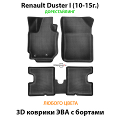 Автомобильные коврики ЭВА с бортами для Renault Duster I (10-15г.) дорестайлинг
