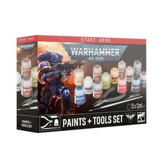 Warhammer 40,000 Paints + Tools Set (11 редакция)
