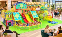 Детский игровой лабиринт «Ясный День» 80 м² (11,5*6,95*4 м)