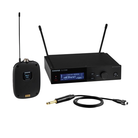 Цифровая беспроводная система SLX-D с бодипаком и гитарным кабелем Shure SLXD14E-H56