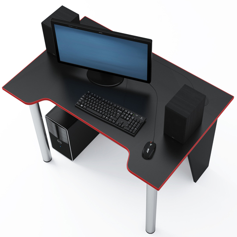 Стол Компьютерный LevelUP 1100 Черный/Красный