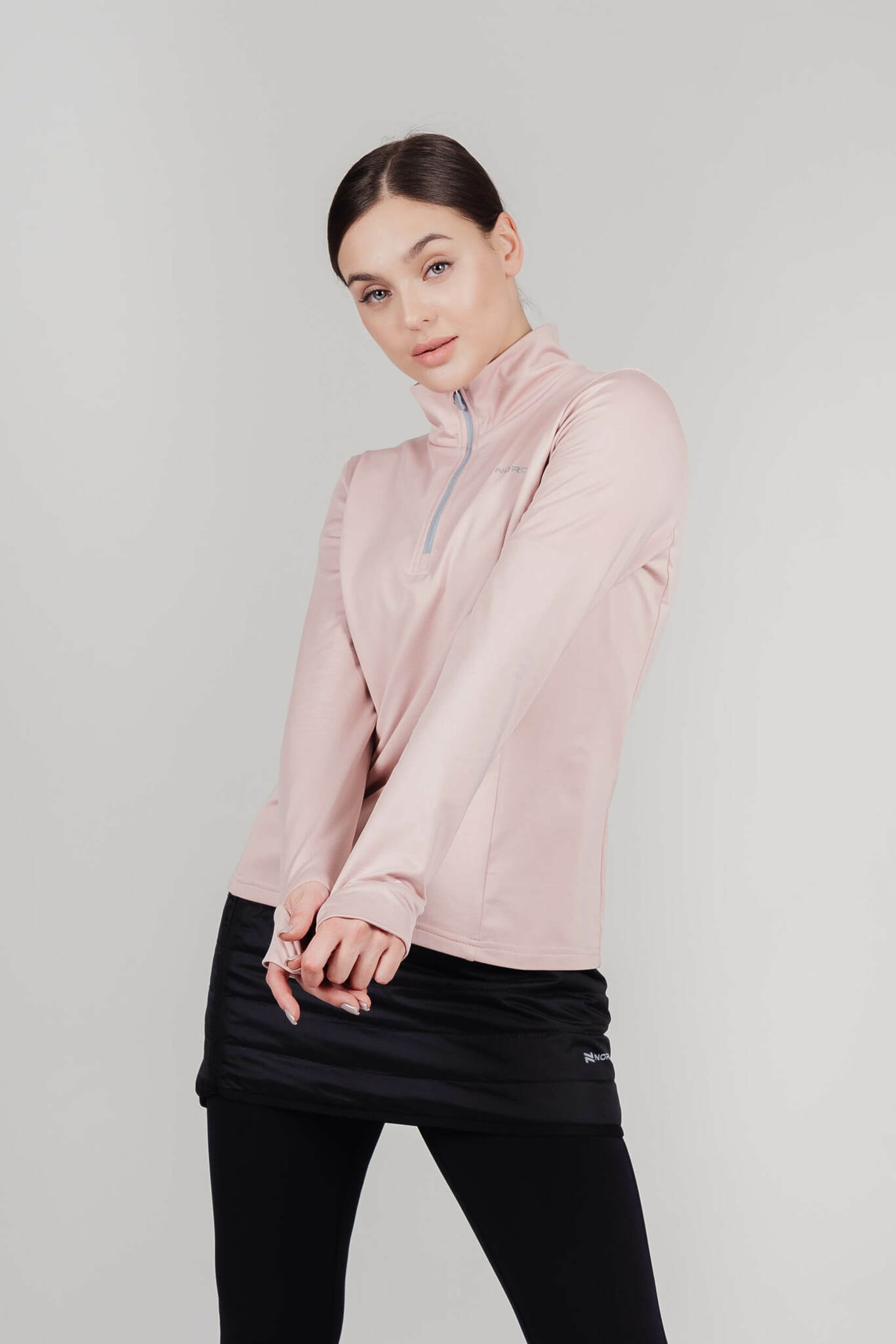 Женский утепленный лонгслив Nordski Warm soft pink - 7