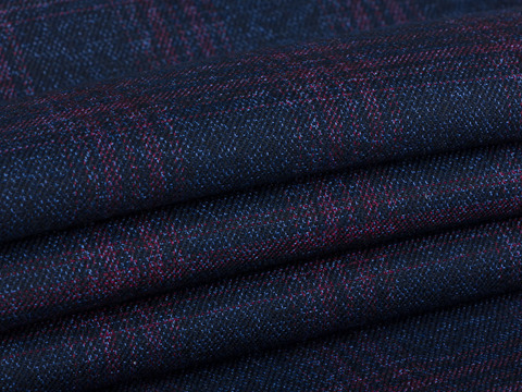 Ткань PRINCE LIBERTY CHK-D01 C001(blue-wine)