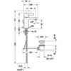 Duravit D-Neo DE1010001010 Смеситель для раковины на 1 отв., с донным клапаном, h=151мм, излив 94мм цвет: хром