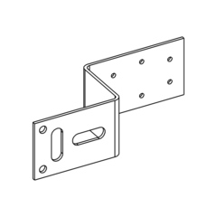 Монтажная пластина TECE для настенного уголка 1/2''