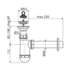 Alcaplast AG210512140 Сифон для умывальника ?40