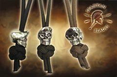 Фото Темляк с бусиной OD Green Black Para-Cord Lanyard with Beret Skull Bead