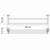 WasserKRAFT Oder K-3040 Полотенцедержатель, цвет: хром