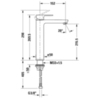 Duravit B.3 B31030002010 Смеситель для раковины на 1 отв. высокий h=270 мм, излив 152мм, цвет: хром