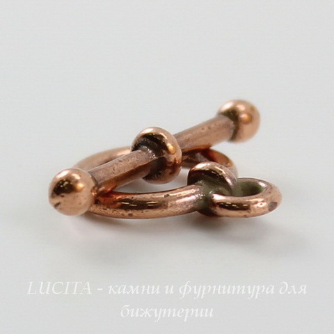 Замок - тоггл из 2х частей TierraCast "Анна" (цвет-античная медь) 13х10 мм, 16 мм