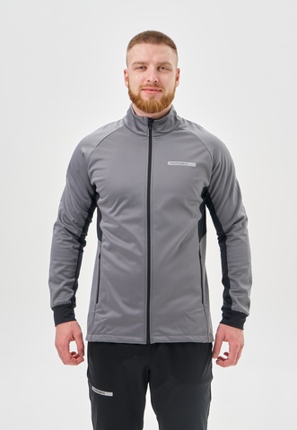 Мужская тренировочная лыжная куртка Nordski Core grey-black