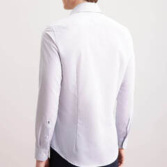 Сорочка мужская Seidensticker Slim Fit 01.845342-16 в синюю микроклеточку