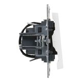 Выключатель одноклавишный с подсветкой/индикацией - Legrand SUNO - 10АХ 250В безвинтовые зажимы -  Белый — фото 5
