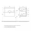 BelBagno Due DUE-500-2C-SO-BL-P Тумба под раковину подвесная, 50x43, цвет: белый