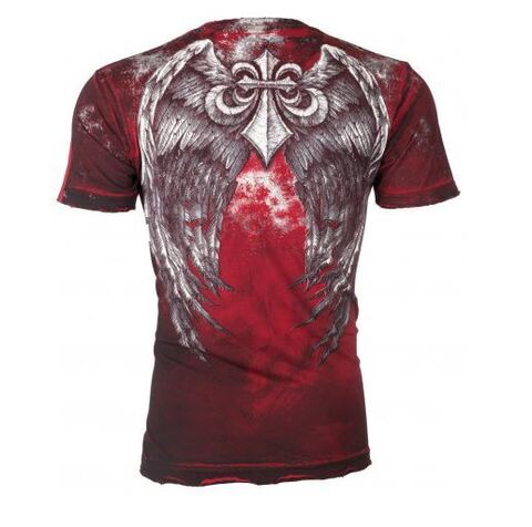 Affliction | Футболка мужская Relinquish Red A1146R спина