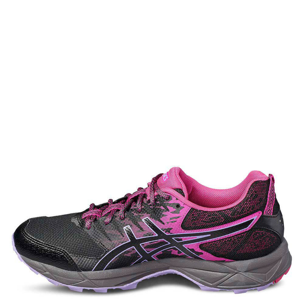 Кроссовки внедорожники женские Asics Gel Sonoma 3 черные-фиолетовые - 4
