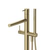 Cezares LEAF-VDP-L-01 Напольный смеситель для ванны с ручным душем, цвет: хром