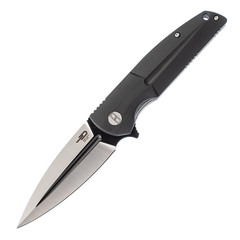 Фото Складной нож Bestech Fin, сталь 14C28N Black/Satin, G10 Black