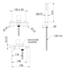 Remer Edge EG502CFP Смеситель для ванны, цвет: чёрный