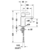 Duravit D-Neo DE1010002010 Смеситель для раковины на 1 отв., без донного клапана, h=151мм, излив 94мм цвет: хром