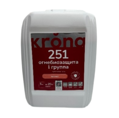 KRONA Огнебиозащитный состав для древесины 251,красный 5 кг.