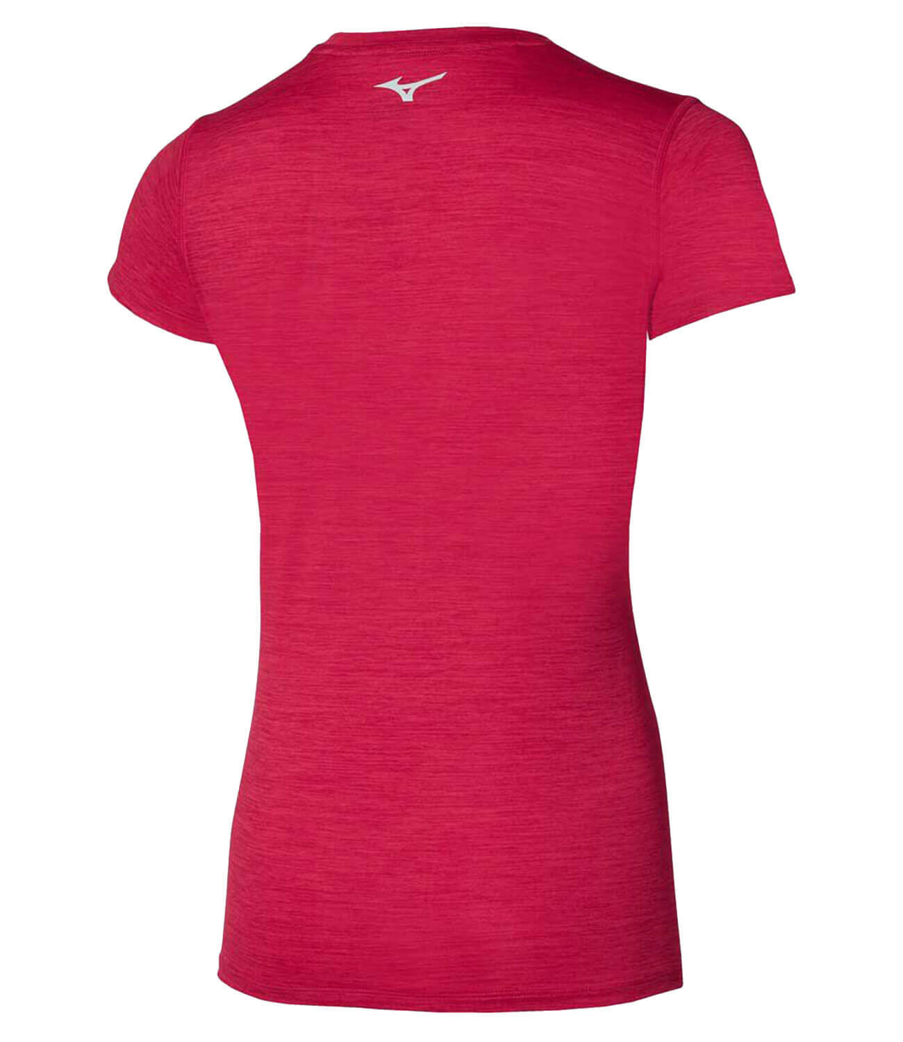 Mizuno Impulse Core Tee беговая футболка женская бордовая - 2