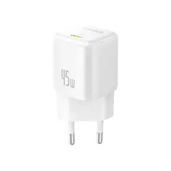 Сетевое зарядное устройство Baseus PicoGo 45W USB Type-C Белый (Moon White)