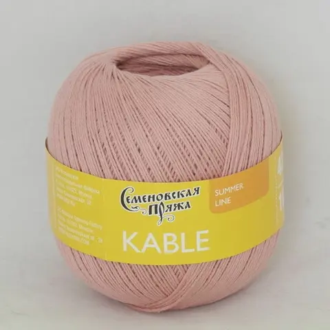 Пряжа Семеновская Kable (Кабле) 161522 какао светлое