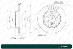 Диск тормозной G-brake  GR-02788