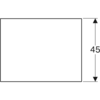 Geberit Xeno2 500.524.00.1 Стеклянная полка, 58x0.8x45см