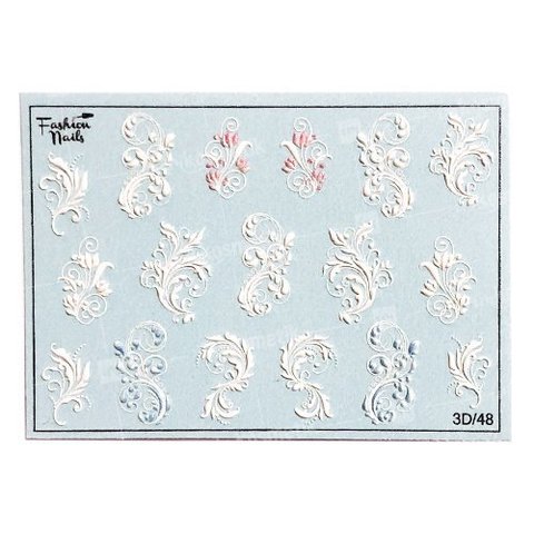 Слайдер-дизайн Fashion Nails Серия 3D № 48
