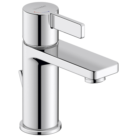 Duravit D-Neo DE1011001010 Смеситель для раковины на 1 отв., с донным клапаном, h=151мм, излив 94мм, EcoStart цвет: хром